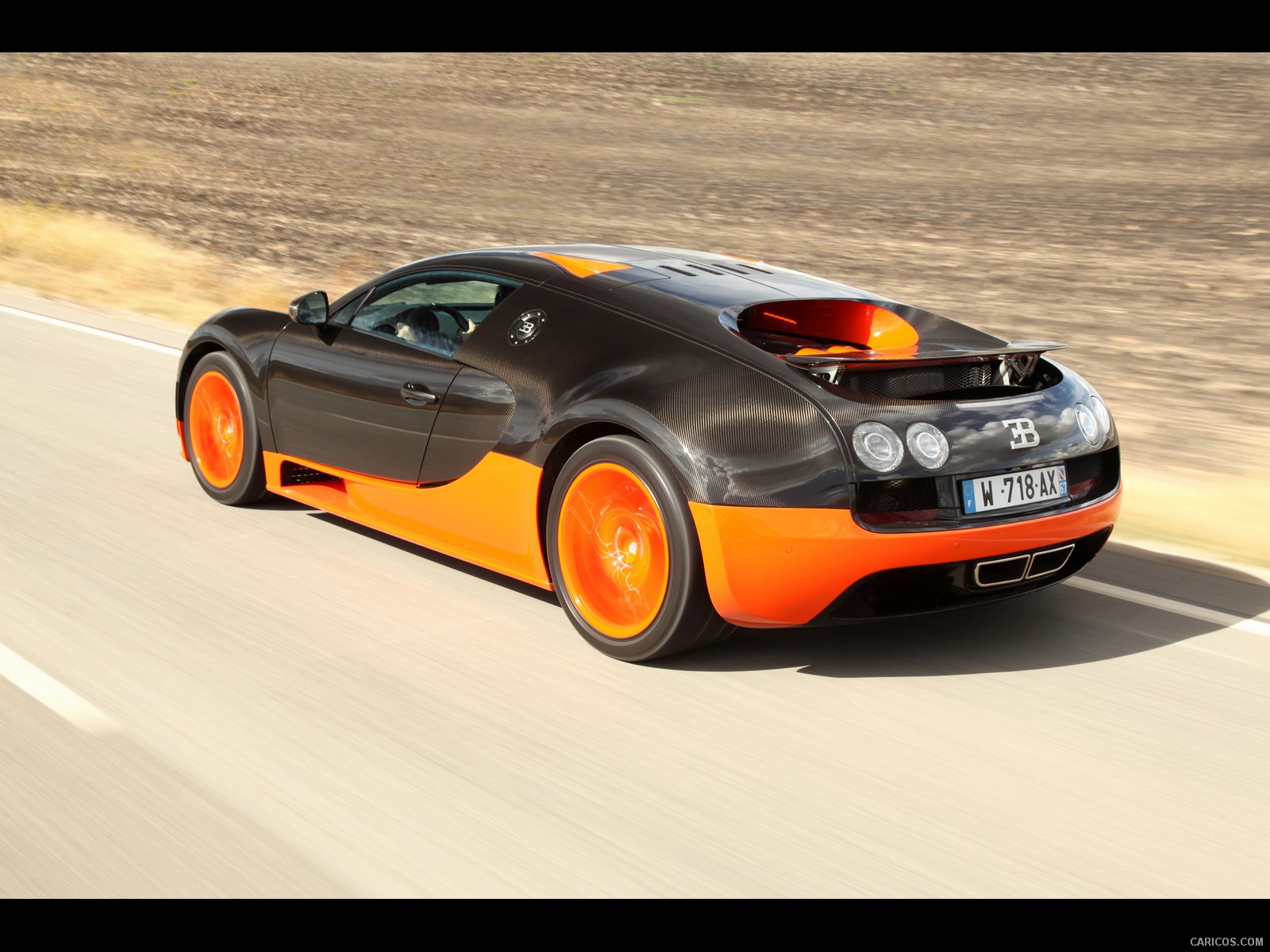 Bugatti Veyron Super Sport - Orange & Black | HD Wallpaper #42 | 1920x1080