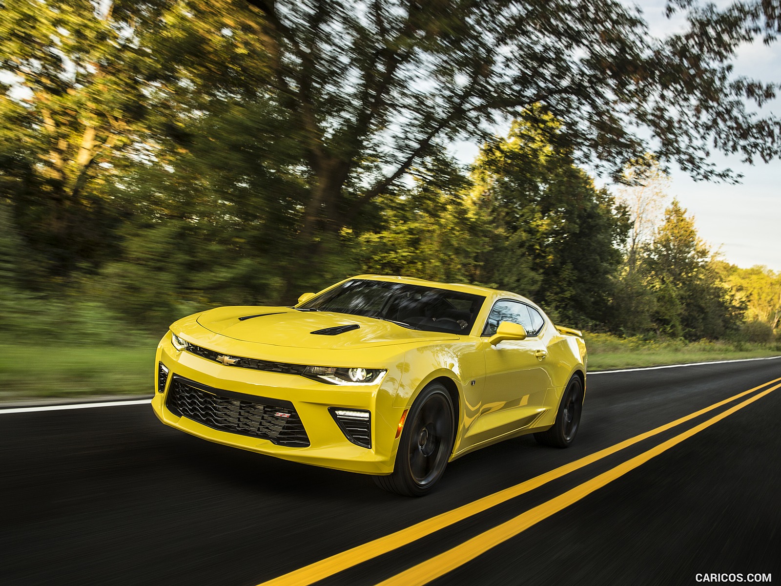 2016 Chevrolet Camaro SS Yellow Front HD Wallpaper 54