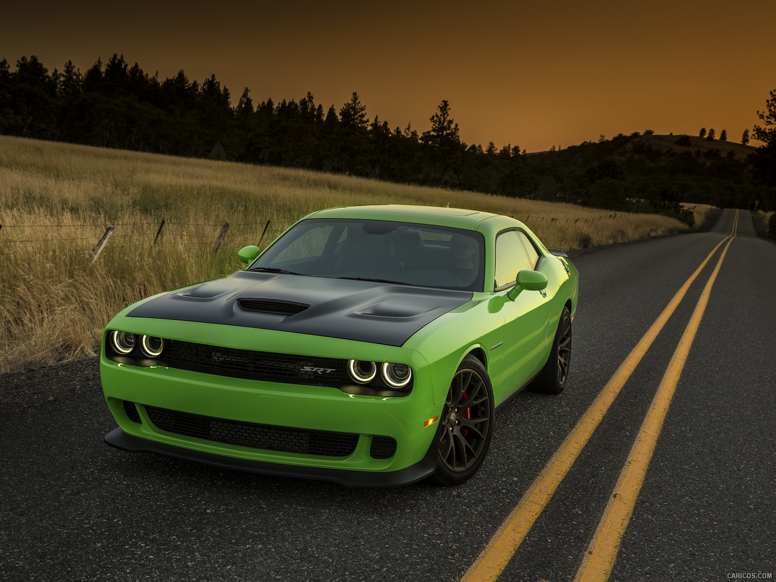 2015 Dodge Challenger SRT Supercharged HEMI Hellcat Front Wallpaper