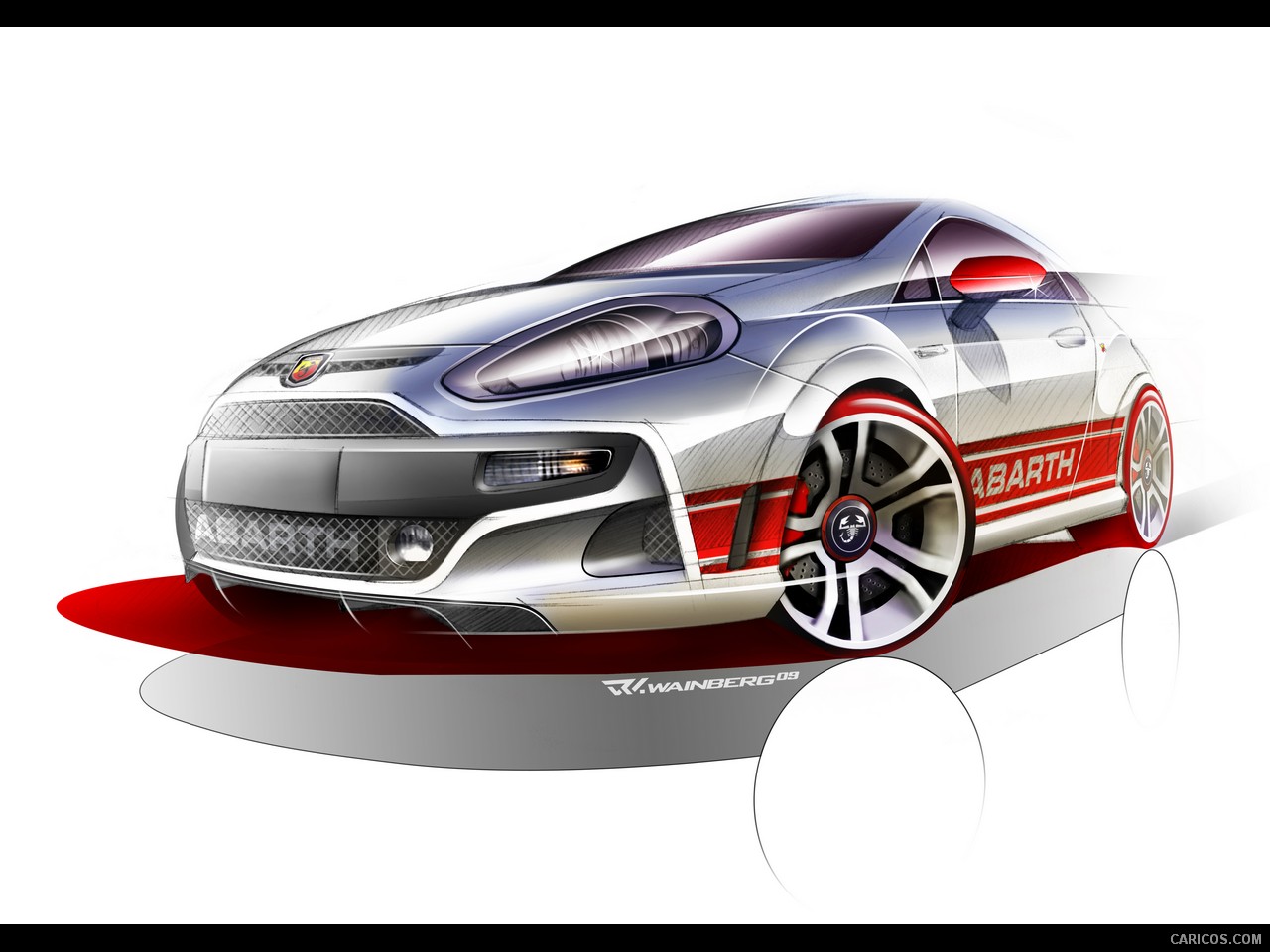 Fiat Punto Evo Abarth (2011) - Design Sketch, 1280x960, #46 of 46