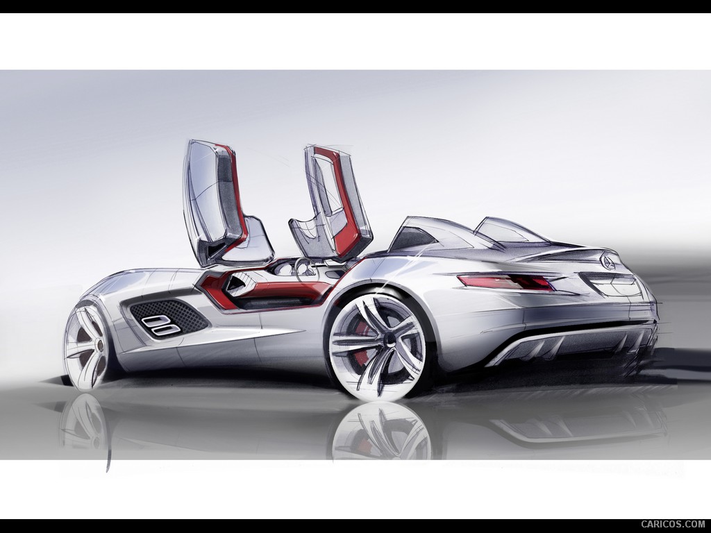 Mercedes-Benz SLR Stirling Moss  - Design Sketch, 1024x768, #15 of 54
