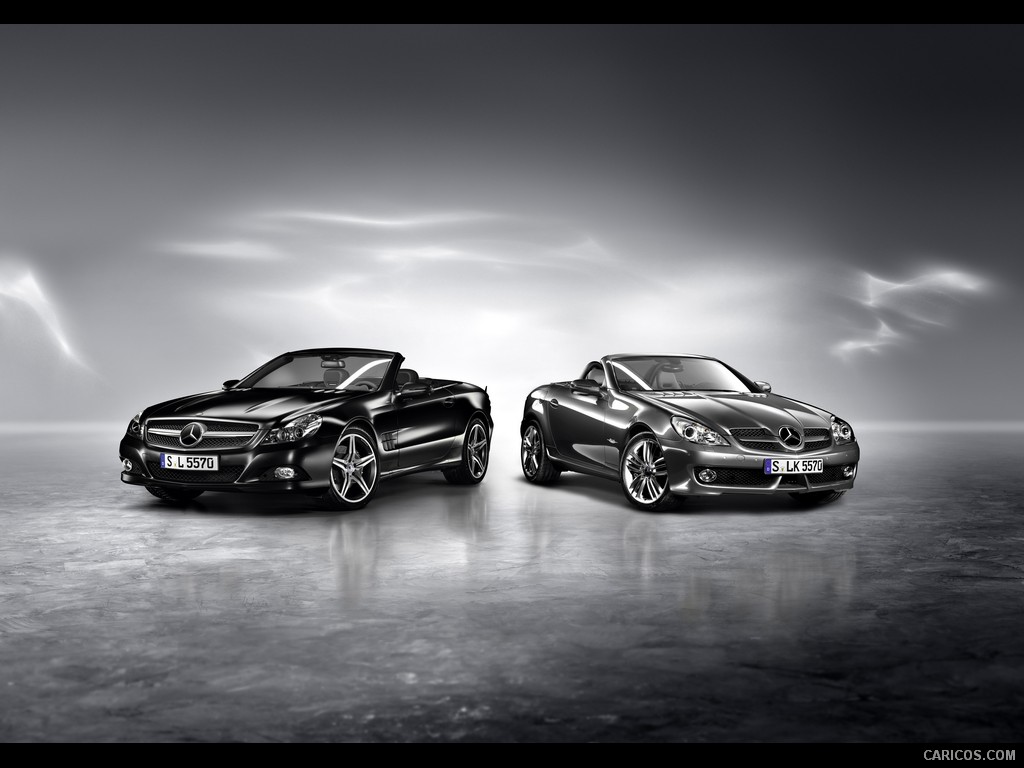 Mercedes-Benz SL Night Edition and SLK Grand Edition Wallpaper 