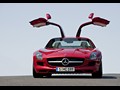 2010 Mercedes-Benz SLS AMG Gullwing - Doors Open - Front Angle 