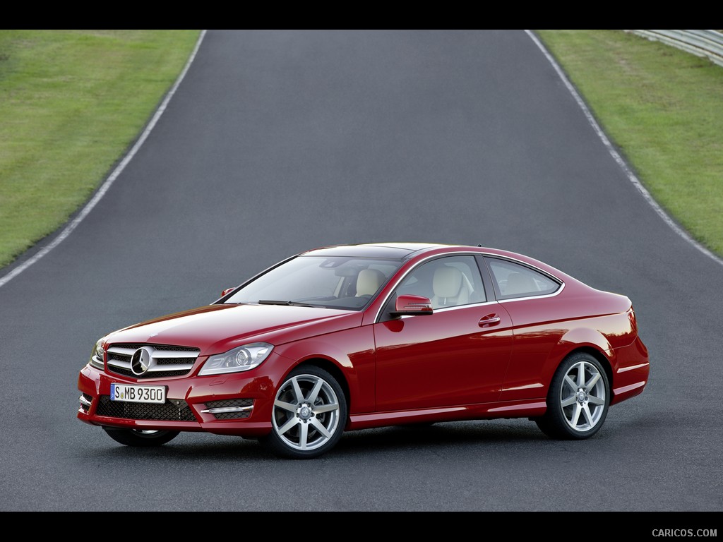 Mercedes-Benz C-Class Coupe (2012)  - Front , 1024x768, #36 of 79
