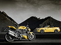 Mercedes-Benz SLK 55 AMG and Ducati Streetfighter 848