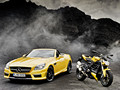 Mercedes-Benz SLK 55 AMG and Ducati Streetfighter 848