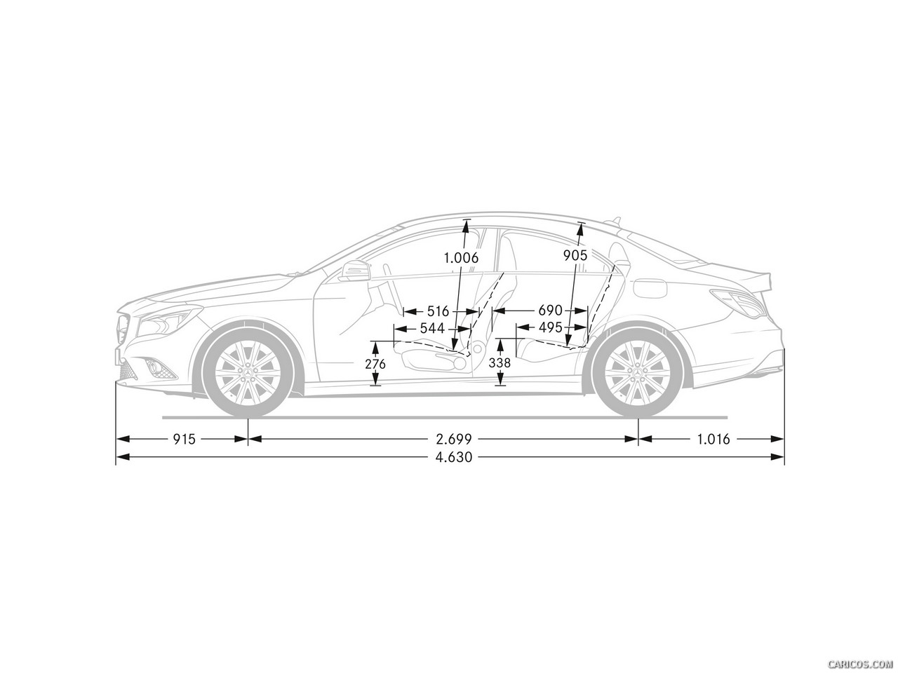 2014 MercedesBenz CLAClass Dimensions HD Wallpaper 166 1920x1080