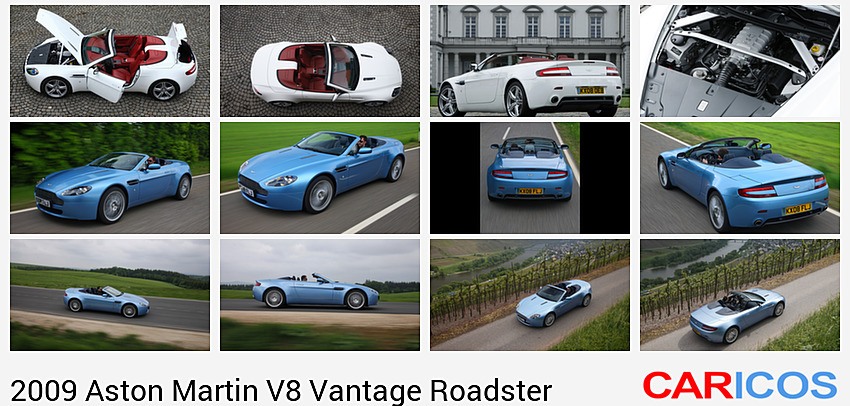 Aston Martin V8 Vantage Roadster Stratus White | Top