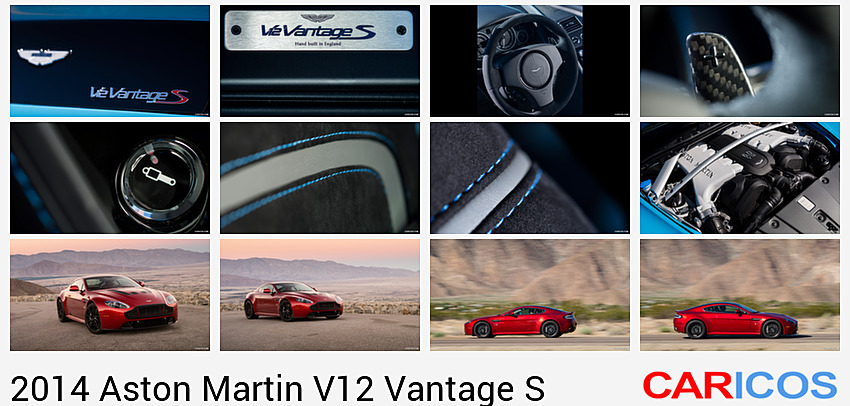 Aston Martin V12 Vantage S (2014) Flugplatz Blue | Badge
