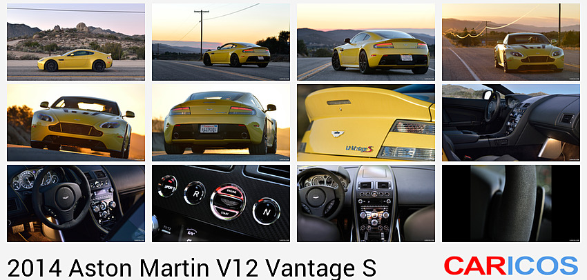 Aston Martin V12 Vantage S (2014) Yellow Tang | Side