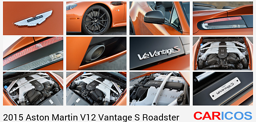 Aston Martin V12 Vantage S Roadster | 2015MY |  (Madagascar Orange)  | Badge