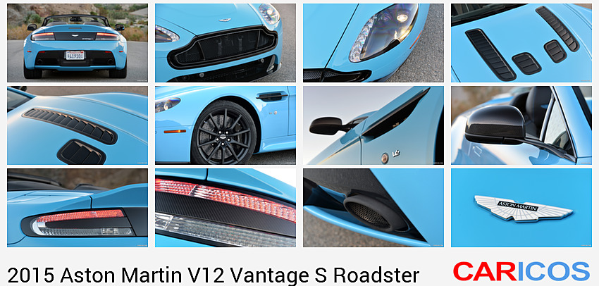 Aston Martin V12 Vantage S Roadster | 2015MY |  (Mako Blue)  | Rear