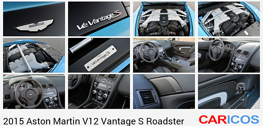 Aston Martin V12 Vantage S Roadster | 2015MY |  (Mako Blue)  | Badge