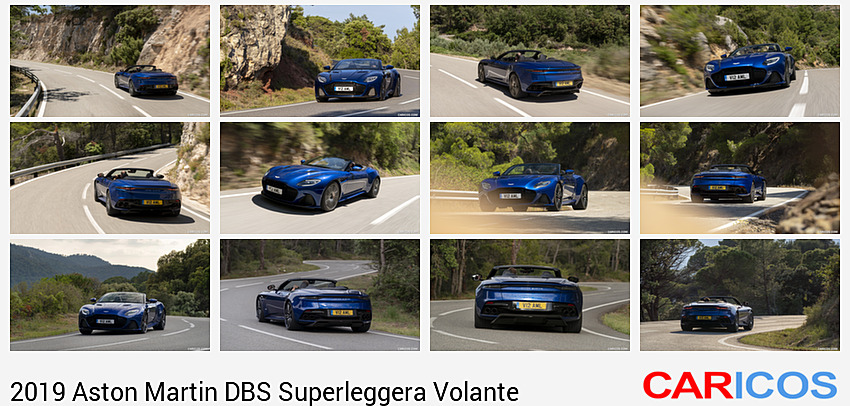 Aston Martin DBS Superleggera Volante | 2019MY |  (Color: Zaffre Blue) | Rear Three-Quarter