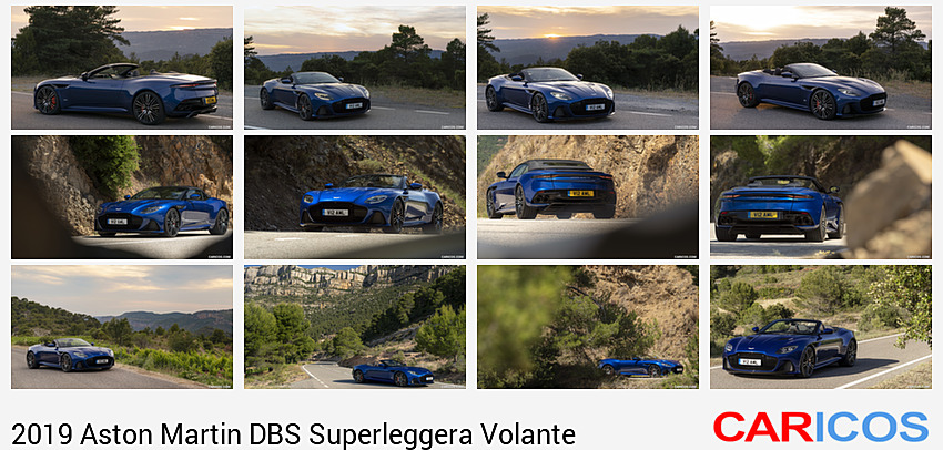 Aston Martin DBS Superleggera Volante | 2019MY |  (Color: Zaffre Blue) | Rear Three-Quarter