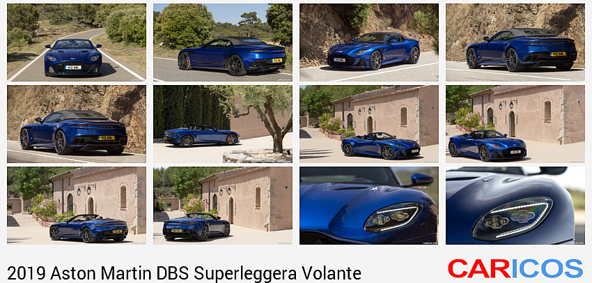 Aston Martin DBS Superleggera Volante | 2019MY |  (Color: Zaffre Blue) | Front Three-Quarter