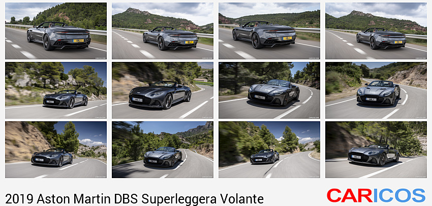 Aston Martin DBS Superleggera Volante | 2019MY |  (Color: Xenon Gray) | Rear Three-Quarter