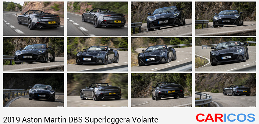 Aston Martin DBS Superleggera Volante | 2019MY |  (Color: Xenon Gray) | Rear Three-Quarter