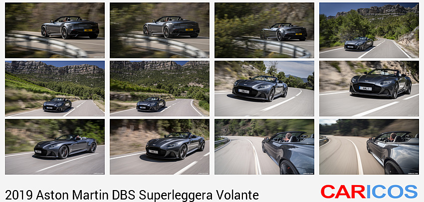 Aston Martin DBS Superleggera Volante | 2019MY |  (Color: Xenon Gray) | Rear Three-Quarter