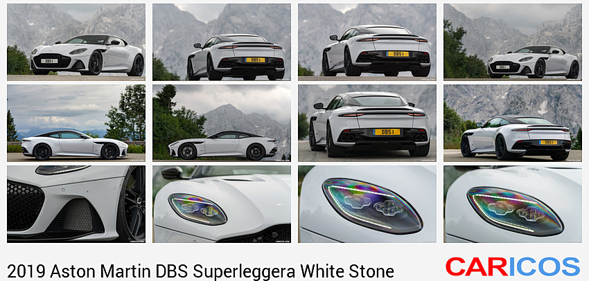 Aston Martin DBS Superleggera White Stone | 2019MY | Front Three-Quarter