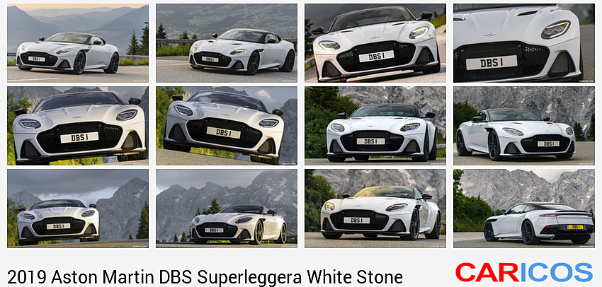 Aston Martin DBS Superleggera White Stone | 2019MY | Front Three-Quarter