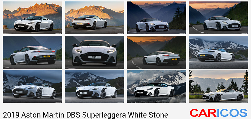 Aston Martin DBS Superleggera White Stone | 2019MY | Front Three-Quarter