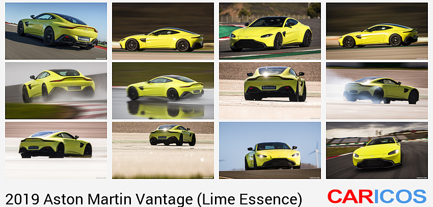 Aston Martin Vantage (Lime Essence) | 2019MY | Rear Three-Quarter