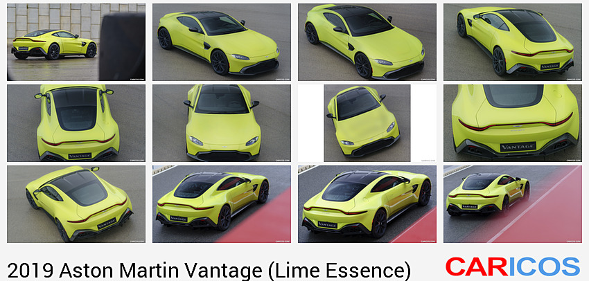 Aston Martin Vantage (Lime Essence) | 2019MY | Rear Three-Quarter