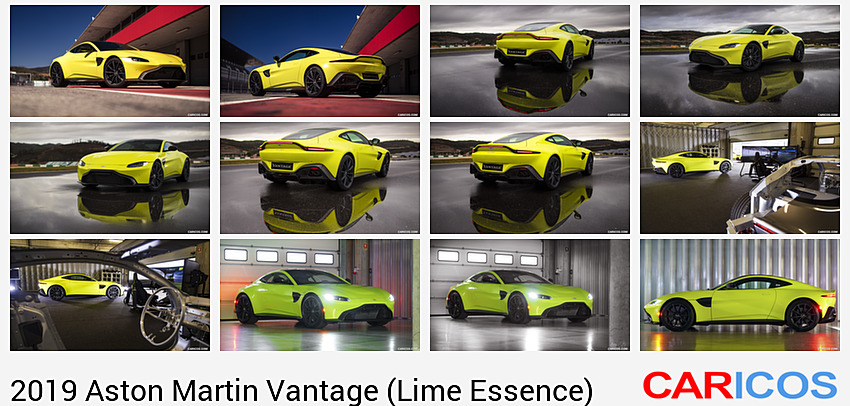 Aston Martin Vantage (Lime Essence) | 2019MY | Front Three-Quarter