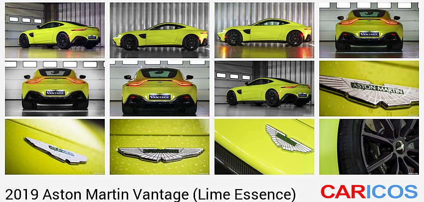 Aston Martin Vantage (Lime Essence) | 2019MY | Rear Three-Quarter