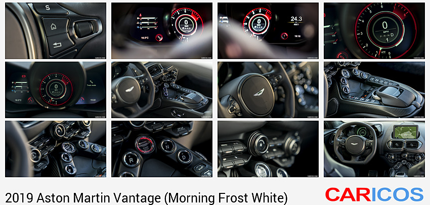 Aston Martin Vantage (Morning Frost White) | 2019MY | Interior, Detail