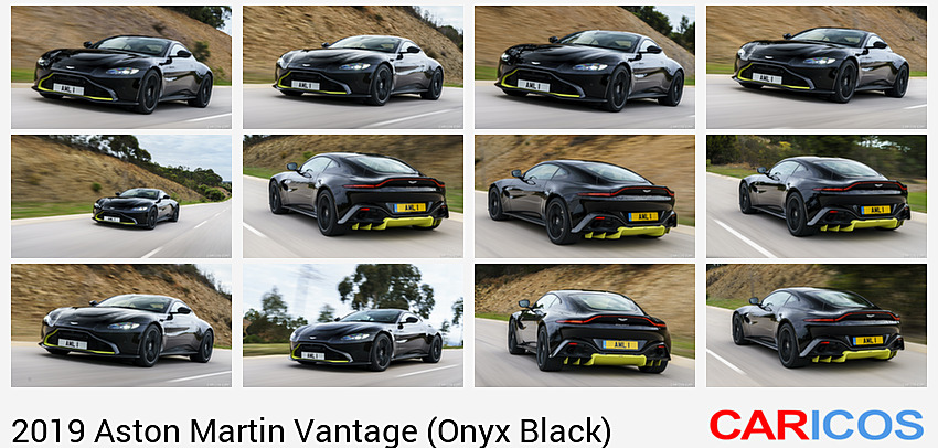 Aston Martin Vantage (Onyx Black) | 2019MY | Front Three-Quarter