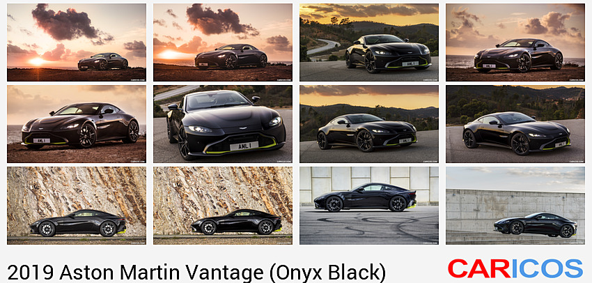 Aston Martin Vantage (Onyx Black) | 2019MY | Front Three-Quarter