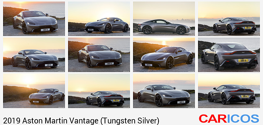 Aston Martin Vantage (Tungsten Silver) | 2019MY | Front Three-Quarter