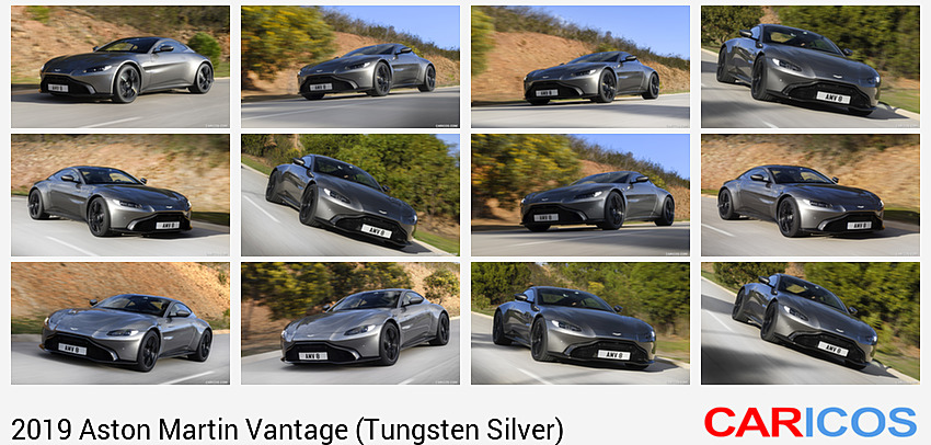 Aston Martin Vantage (Tungsten Silver) | 2019MY | Front Three-Quarter