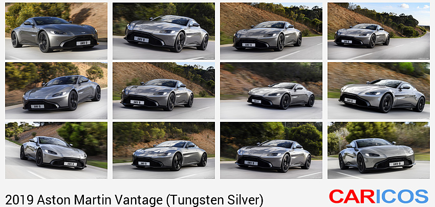 Aston Martin Vantage (Tungsten Silver) | 2019MY | Front Three-Quarter