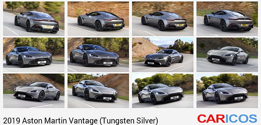 Aston Martin Vantage (Tungsten Silver) | 2019MY | Rear Three-Quarter