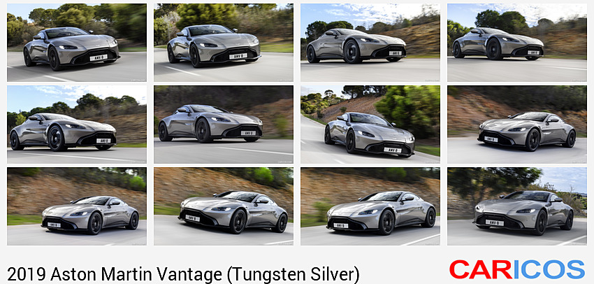 Aston Martin Vantage (Tungsten Silver) | 2019MY | Front Three-Quarter