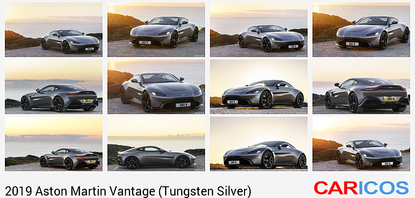 Aston Martin Vantage (Tungsten Silver) | 2019MY | Front Three-Quarter