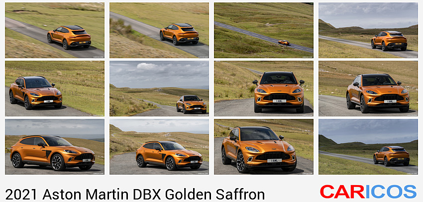 Aston Martin DBX Golden Saffron | 2021MY | Rear Three-Quarter