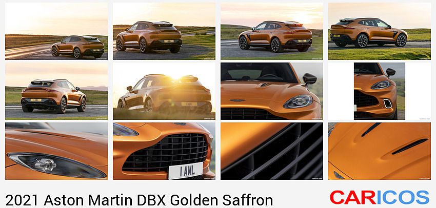 Aston Martin DBX Golden Saffron | 2021MY | Rear Three-Quarter