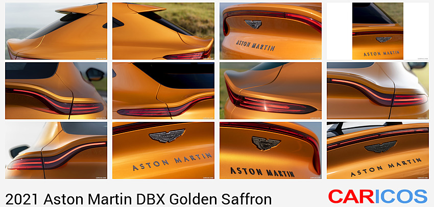 Aston Martin DBX Golden Saffron | 2021MY | Spoiler