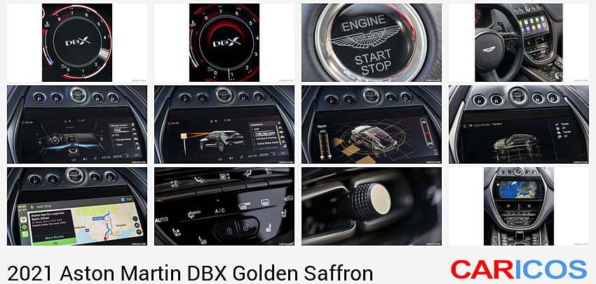 Aston Martin DBX Golden Saffron | 2021MY | Digital Instrument Cluster