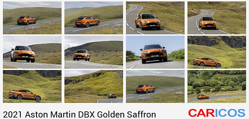 Aston Martin DBX Golden Saffron | 2021MY | Rear Three-Quarter