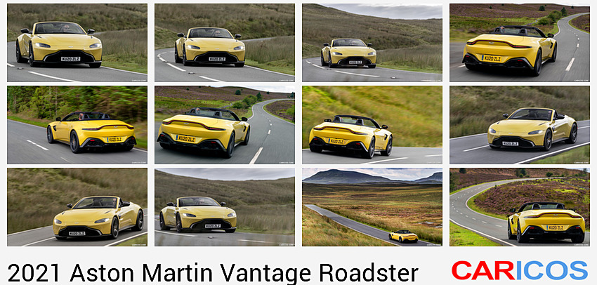 Aston Martin Vantage Roadster | 2021MY | (Color: Yellow Tang) | Front
