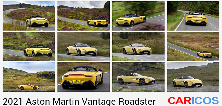 Aston Martin Vantage Roadster | 2021MY | (Color: Yellow Tang) | Rear