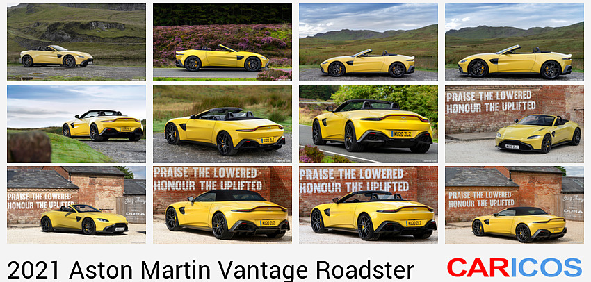 Aston Martin Vantage Roadster | 2021MY | (Color: Yellow Tang) | Side