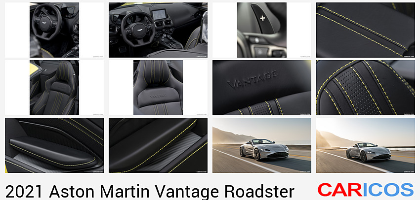 Aston Martin Vantage Roadster | 2021MY | (Color: Yellow Tang) | Interior, Detail