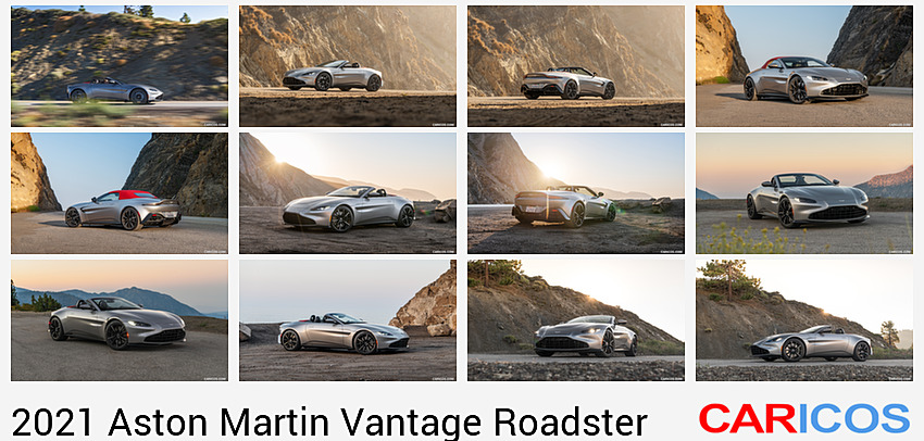 Aston Martin Vantage Roadster | 2021MY | (Color: Spirit Silver; US-Spec) | Side