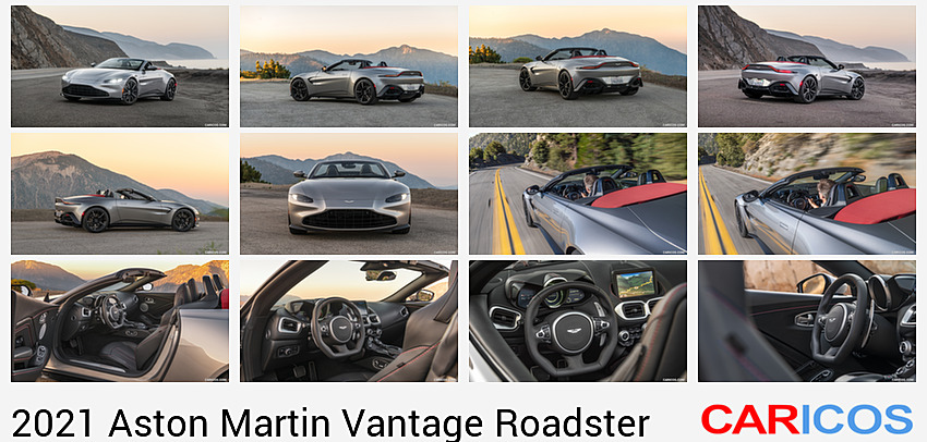 Aston Martin Vantage Roadster | 2021MY | (Color: Spirit Silver; US-Spec) | Front Three-Quarter